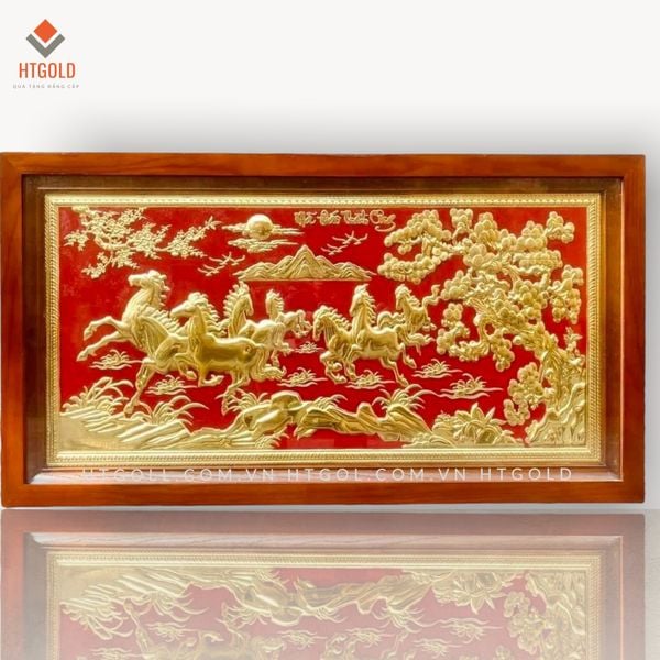 TRANH MÃ ĐÁO THÀNH CÔNG - MẠ VÀNG 24K (Kích thước 50cm x 90cm)