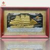 TRANH THUẬN BUỒM XUÔI GIÓ (Kích thước 68cm x 107cm; Dát điểm vàng bạc)
