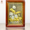 TRANH HOA SEN (Kích thước 54cm x 38cm; Dát vàng bạc)