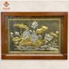 TRANH HOA SEN (Kích thước 38cm x 54 cm; Dát vàng bạc)