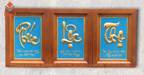 BỘ TRANH ĐỒNG CHỮ PHÚC LỘC THỌ (28cm * 38cm/1 chữ)