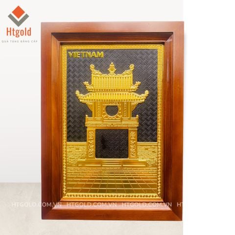 TRANH ĐỒNG KHUÊ VĂN CÁC DÁT VÀNG (38cm * 54cm)