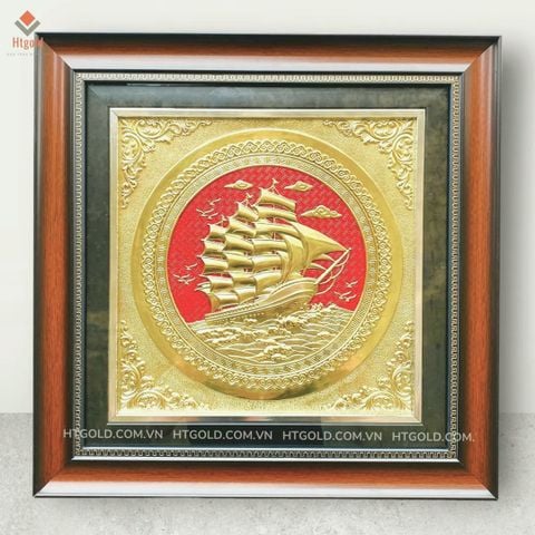 Tranh đồng thuận buồm xuôi gió (Kích thước 42cm x 42cm)