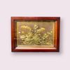 TRANH HOA SEN BẰNG ĐỒNG, GIẢ CỔ (Kích thước 28cm x 38cm)