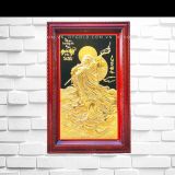 TRANH  SƯ TỔ ĐẠT MA (Kích thước 88cm x 128cm; Mạ vàng 24k)