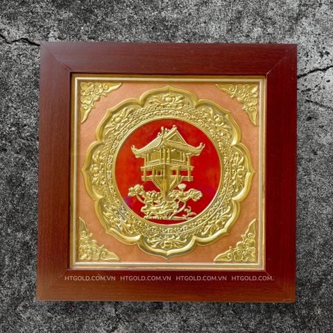TRANH ĐỒNG CHÙA MỘT CỘT (42cm * 42cm)