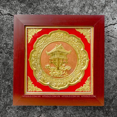 TRANH ĐỒNG CHÙA MỘT CỘT (42cm * 42cm)