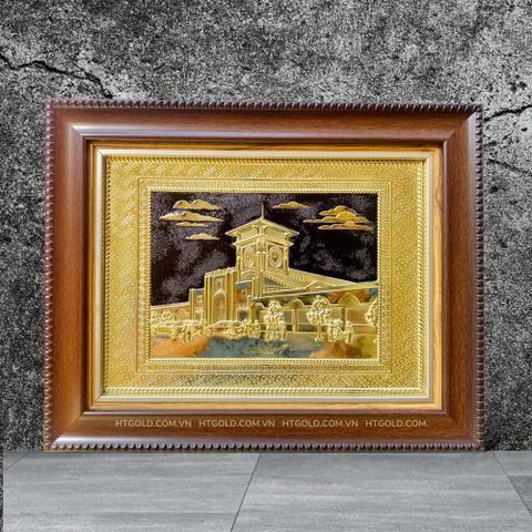 TRANH ĐỒNG CHỢ BẾN THÀNH (28cm*34cm)