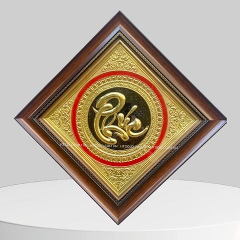 TRANH CHỮ PHÚC BẰNG ĐỒNG  (40cm * 40cm)