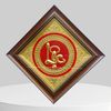 TRANH CHỮ LỘC BẰNG ĐỒNG  (40cm x 40cm)