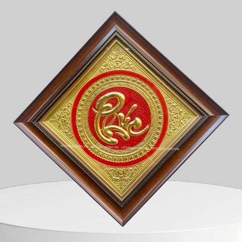 TRANH CHỮ PHÚC BẰNG ĐỒNG  (40cm x 40cm)