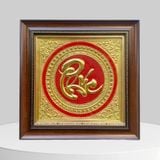 BỘ TRANH CHỮ PHÚC LỘC THỌ BẰNG ĐỒNG (40cm x 40cm)