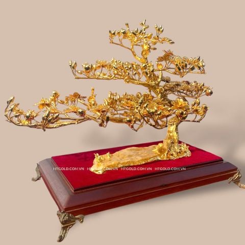 CÂY MAI MẠ VÀNG 24K (Ngang 50cm; Cao cả bệ 40cm; rộng 50cm)