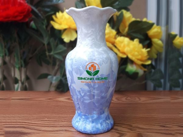 Lọ hoa men kết tinh dáng lộc bình S3