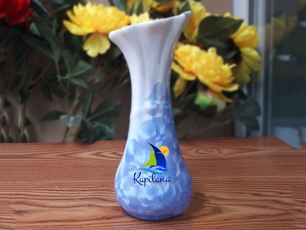 Lọ hoa men kết tinh dáng trai vát S2