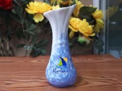 Lọ hoa men kết tinh dáng trai vát S2