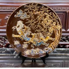 Đĩa cảnh vẽ vàng GĐ03