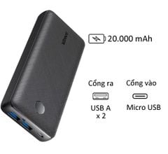 Pin dự phòng Anker PowerCore Select 20000mAh A1363