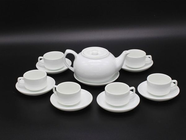 Ấm chén Bát Tràng làm quà tặng mẫu 01
