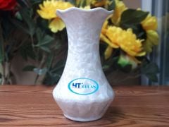 Lọ hoa men kết tinh  dáng tỏi dẹt S2