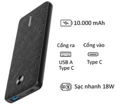 Pin sạc dự phòng Anker PowerSlim 10000Mah PD A1231