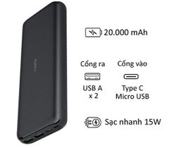 Pin sạc dự phòng Anker PowerCore Speed 20000Mah PD A1275