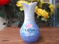 Lọ hoa men kết tinh dáng cánh S1