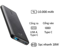 Pin sạc dự phòng Anker PowerCore III Sense Slim 10000Mah PD A1231