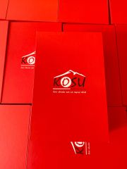 Hộp quà tặng Bình giữ nhiệt & ô gấp 3 - In logo sơn công nghệ Kosu.