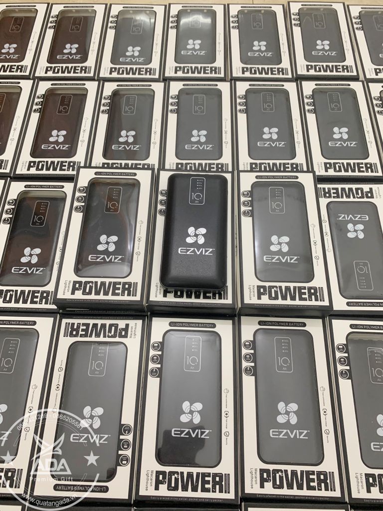 Pin sạc dự phòng cao cấp in logo KH EZVIZ