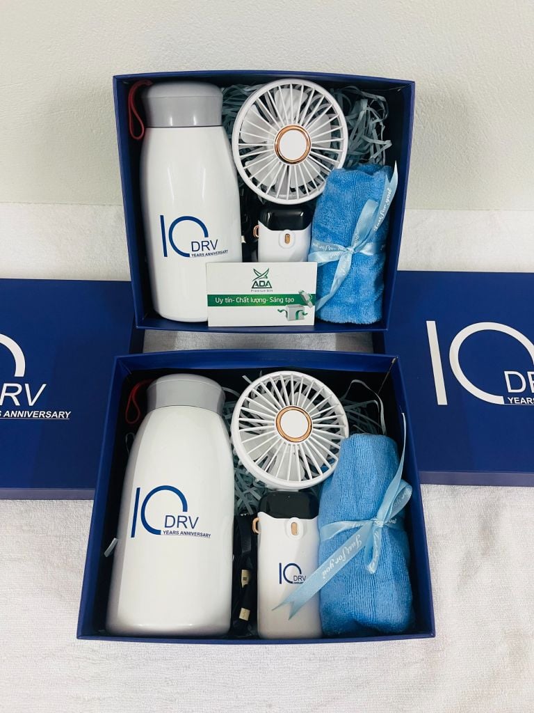 Bộ quà tặng gifset 03 sản phẩm in logo KH DRV