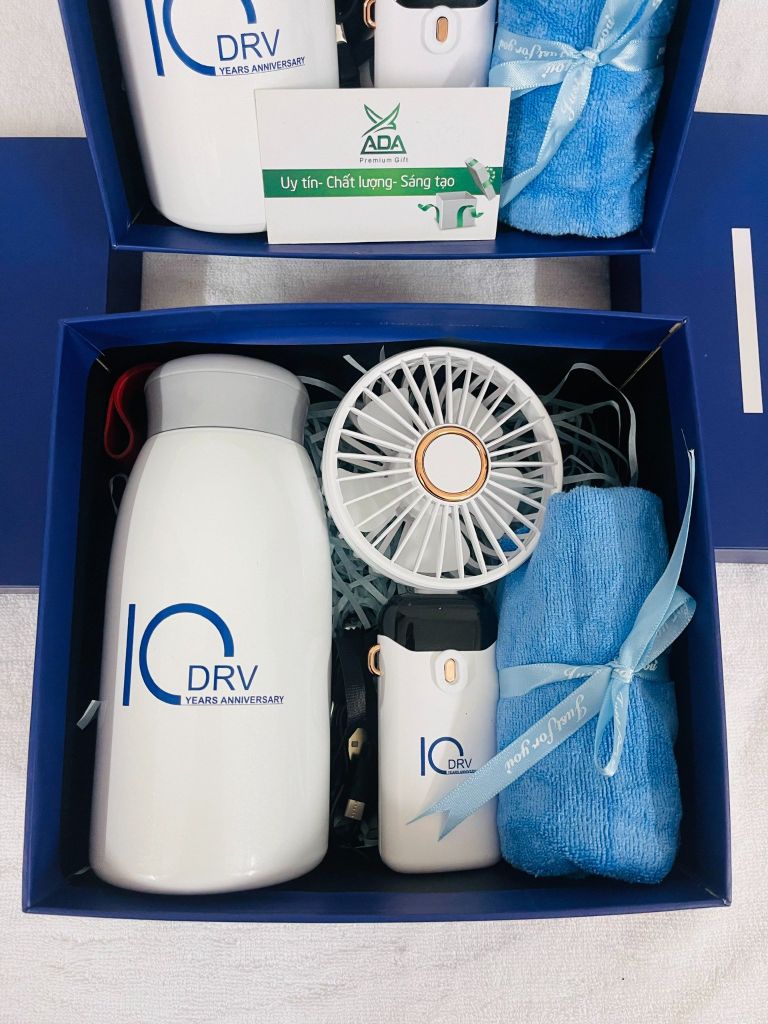 Bộ quà tặng gifset 03 sản phẩm in logo KH DRV