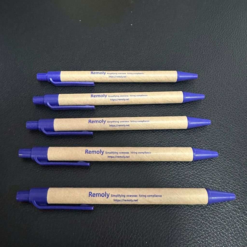 Bút bi giấy in logo Remoly