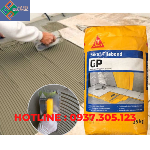  KEO DÁN GẠCH SIKA TILEBOND GP XÁM 25KG (KHỔ GẠCH DƯỚI 80) 