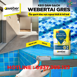  KEO DÁN GẠCH WEBER TAI GRES TRẮNG 20KG (NỘI & NGOẠI THẤT CÓ MÁI CHE, KHỔ GẠCH 80*80, 60*120) 