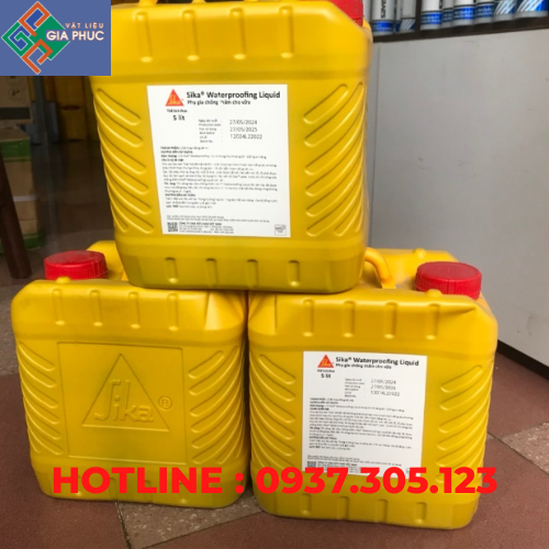  PHỤ GIA CHỐNG THẤM SIKA WATERPROOFING LIQUID 5L 
