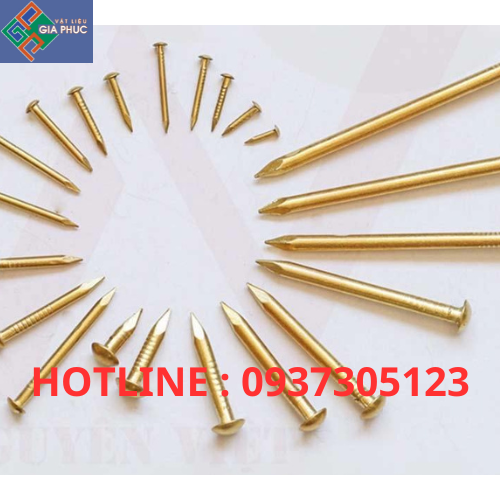 đinh thép vàng đóng lưới mắt cáo