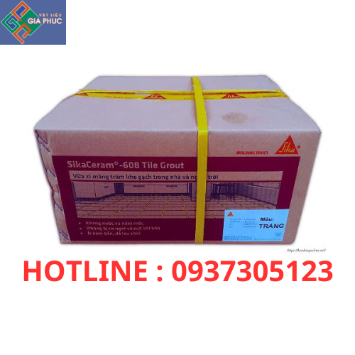 SIKACERAM 608 TILE GROUT 1KG - KEO CHÀ RON NỘI THẤT - NGOẠI THẤT 