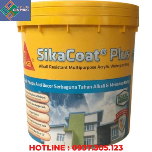  SIKACOAT PLUS 20KG - MÀNG CHỐNG THẤM TƯỜNG NGOÀI, SÀN MÁI 