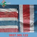  BẠT BA SỌC KHỔ 3.8m x 50m - BẠT SỌC KẺ 3 MÀU 3.8m x 50m 