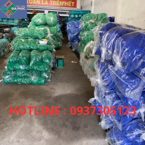  LƯỚI BAO CHE CÔNG TRÌNH 3M*50M MÀU XANH LÁ, XANH DƯƠNG - LƯỚI CHẮN BỤI 