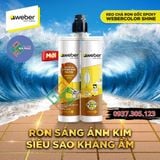  KEO CHÀ RON WEBER 2 THÀNH PHẦN I KEO CHÀ RON WEBER GỐC EPOXY ( KEO CHÀ RON CHỐNG THẤM, CHỐNG Ố, CHỐNG PHAI MÀU ) 
