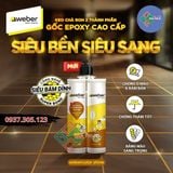  KEO CHÀ RON WEBER 2 THÀNH PHẦN I KEO CHÀ RON WEBER GỐC EPOXY ( KEO CHÀ RON CHỐNG THẤM, CHỐNG Ố, CHỐNG PHAI MÀU ) 