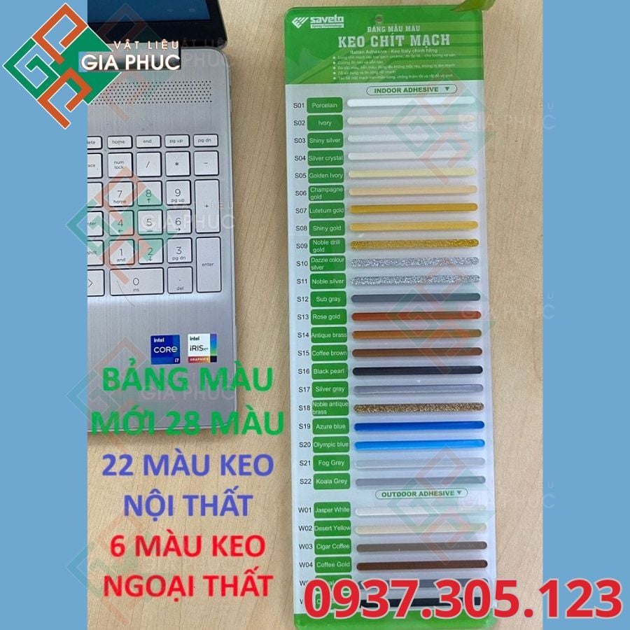  KEO CHÀ RON SAVETO - KEO CHÍT MẠCH SAVETO ( CHỐNG THẤM, CHỐNG Ố, CHỐNG PHAI MÀU ) 