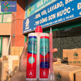  KEO CHÀ RON KGT 2 THÀNH PHẦN I KEO CHÀ RON KGT GỐC EPOXY ( KEO CHÀ RON CHỐNG THẤM, CHỐNG Ố, CHỐNG PHAI MÀU ) 