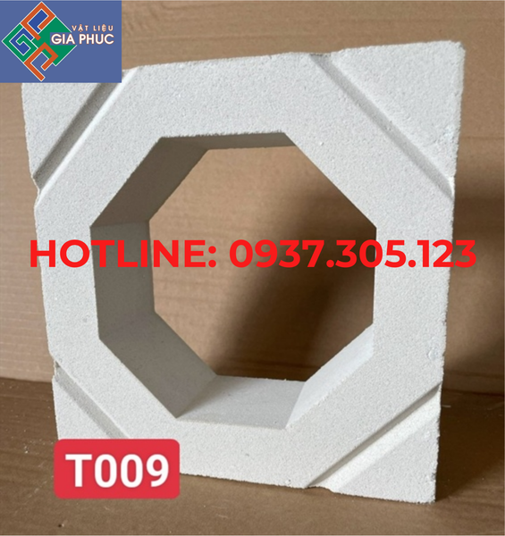 GẠCH BÔNG GIÓ T009 TRẮNG