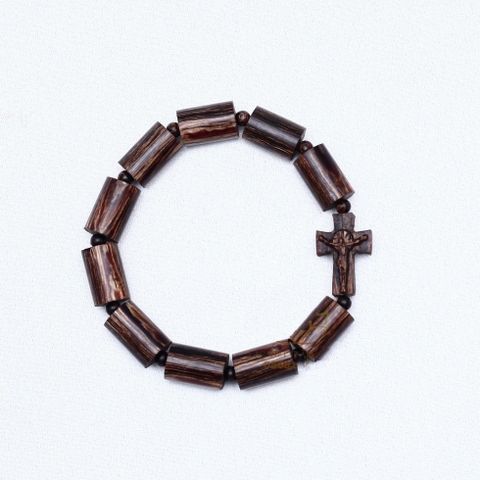  Chuỗi Mân Côi Gỗ Trầm Hương Sánh Chìm Hạt Khúc 