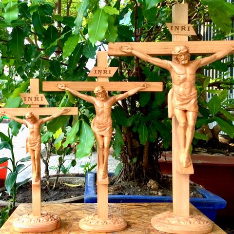  Tượng Gỗ Công Giáo Chúa Chịu Nạn (MH) 