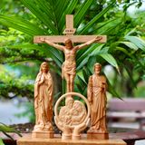  Bộ Tượng Gỗ Công Giáo Bàn Thờ 01 (MH) 
