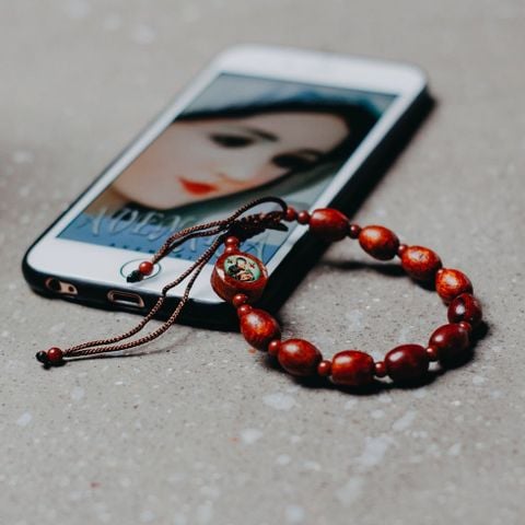  Chuỗi Mân Côi Gỗ Cẩm Lai Hạt Ô Van 